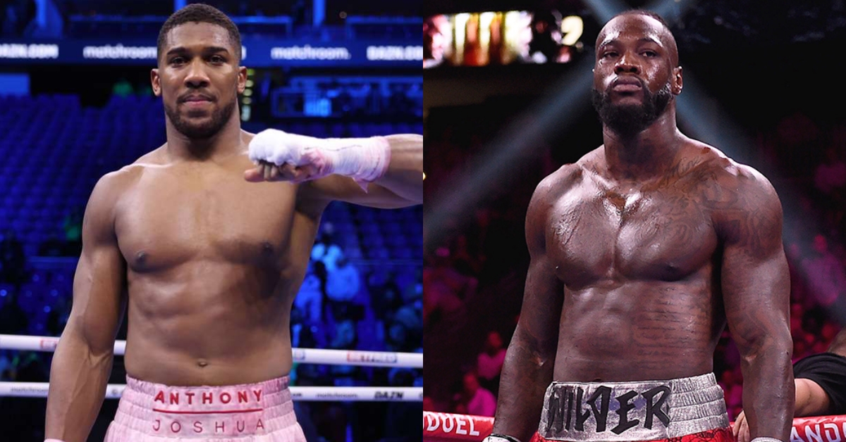 Anthony Joshua confirms fight with Deontay Wilder in December links Francis Ngannou
