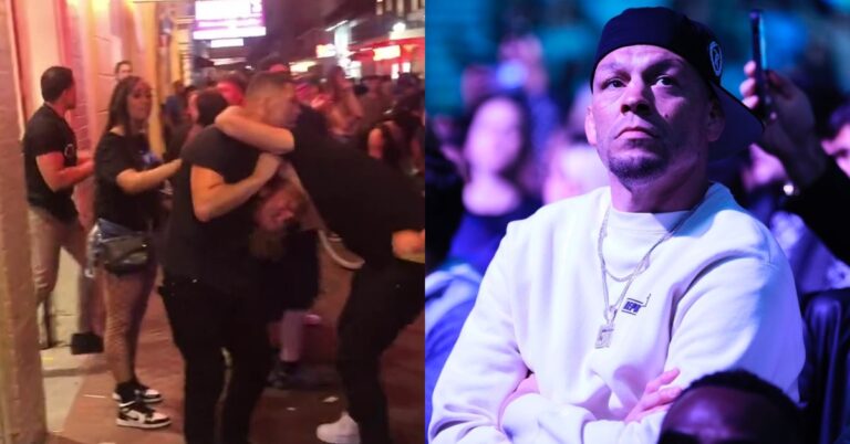 Video – UFC veteran Nate Diaz chokes out civilian during street fight following boxing event in New Orleans