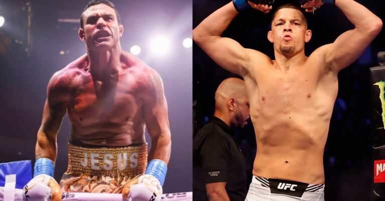 Vitor Belfort offers to fight fellow UFC alum Nate Diaz in August: ‘Let’s box, legend versus legend’
