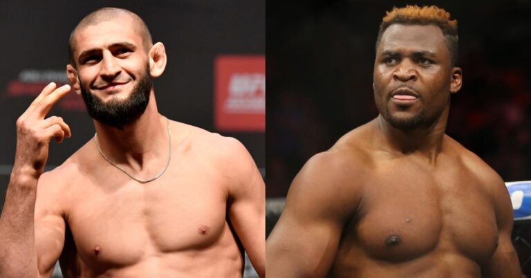 Khamzat Chimaev lays down challenge to former UFC heavyweight champion Francis Ngannou