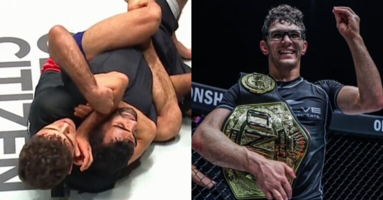 Mikey Musumeci submits opponent with slick rear-naked choke – ONE Fight Night 10 Highlights