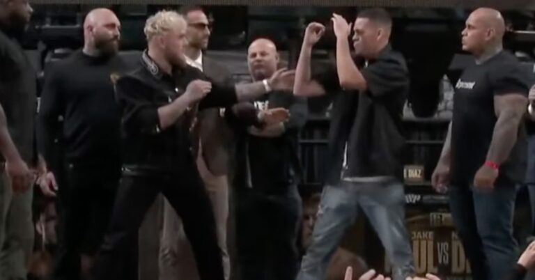 Video – Nate Diaz, Jake Paul face off for the first time ahead of August boxing fight