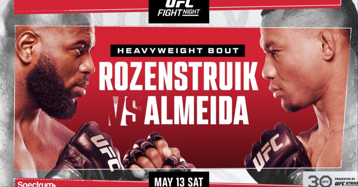 UFC Charlotte: Rozenstruik vs. Almeida - Betting Preview 1 UFC Charlotte Rozenstruik vs Almeida Betting Preview
