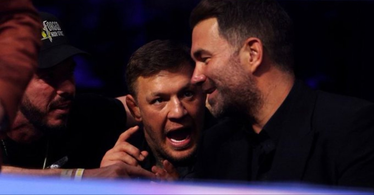 Eddie Hearn involved in row with Conor McGregor ringside after Gary Cully KO loss in Dublin