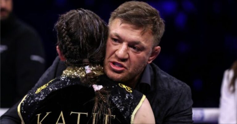 Video – Conor McGregor distraught following Katie Taylor’s heartbreaking defeat in homecoming title fight