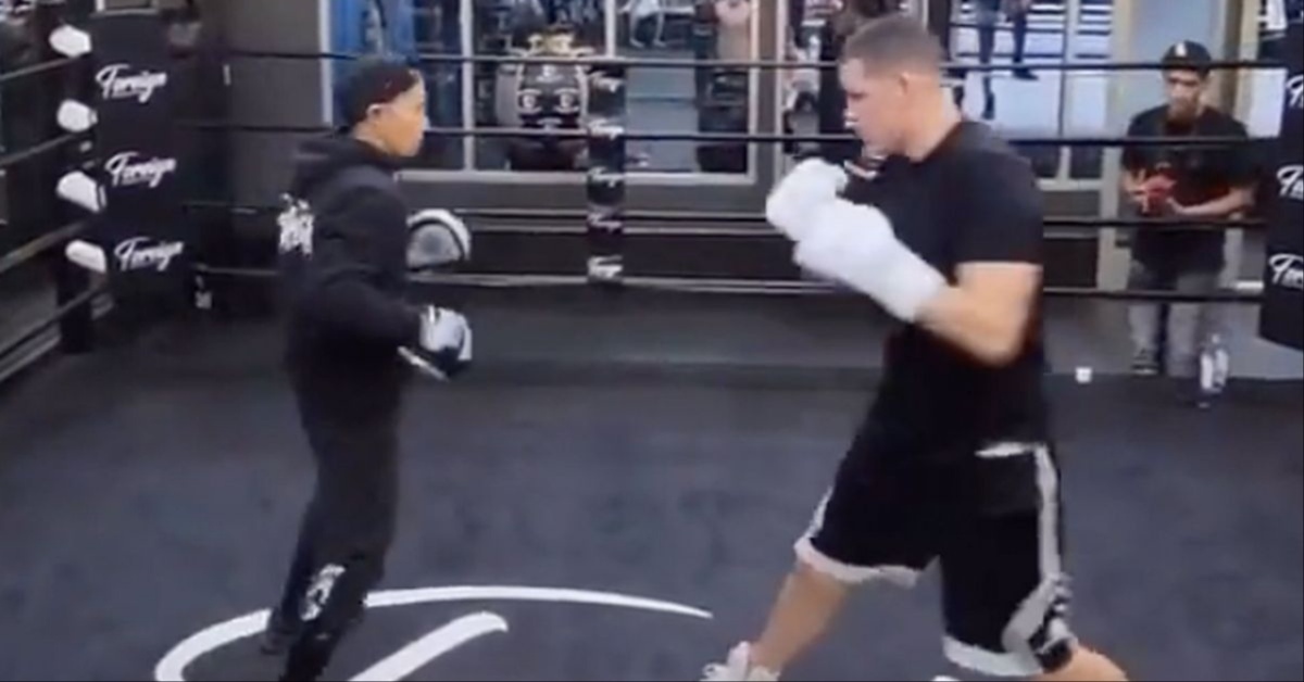 Nate Diaz new boxing footage fans worried ahead of Jake Paul fight
