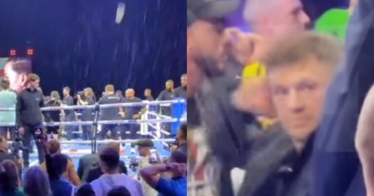 Video – Conor McGregor hit by flying beer as Irish star Katie Taylor suffers her first boxing defeat