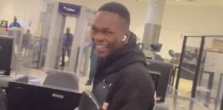 Alex Pereira and Israel Adesanya meet at Australian airport awkward run in UFC