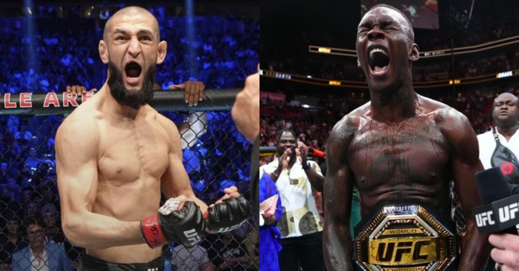 Khamzat Chimaev pokes at Israel Adesanya everybody knows he's going to lose the UFC title to me
