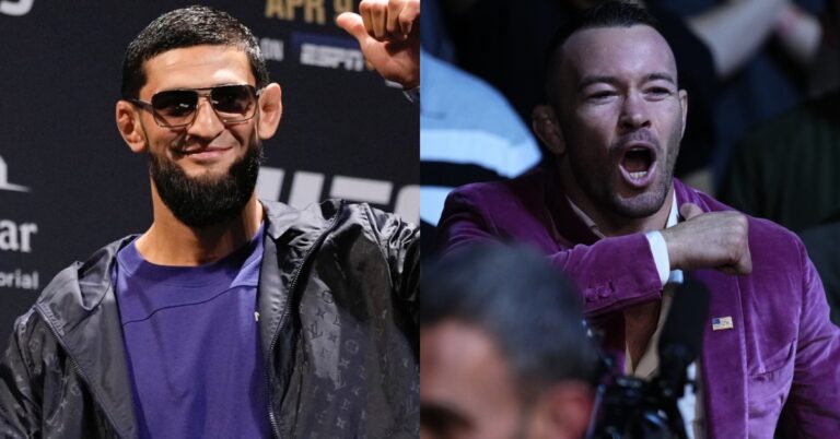 Khamzat Chimaev claims Colby Covington is getting another UFC title opportunity because he’s American