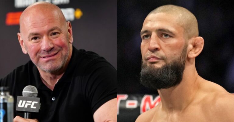 Dana White denies rumors of tension with Khamzat Chimaev, trashes MMA media for spreading ‘bullsh*t’