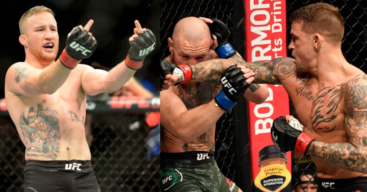 Justin Gaethje thoroughly enjoyed watching Dustin Poirier KO Conor McGregor: 'Love to see that dude get broken' 1 Justin Gaethje