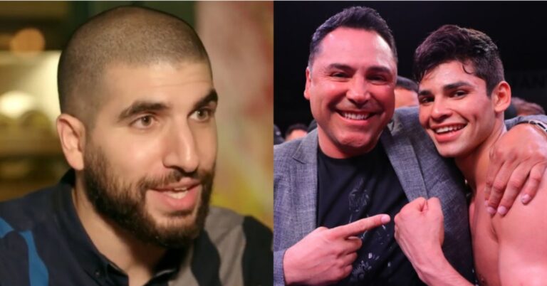 Ariel Helwani attempts to be voice of reason amid rising tension between Ryan Garcia and Oscar De La Hoya