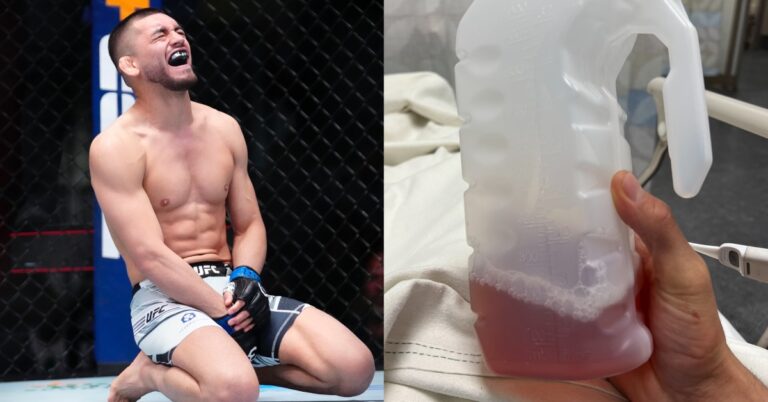 Johnny Munoz Jr. left urinating blood after suffering multiple vicious low blows during UFC Vegas 74 fight