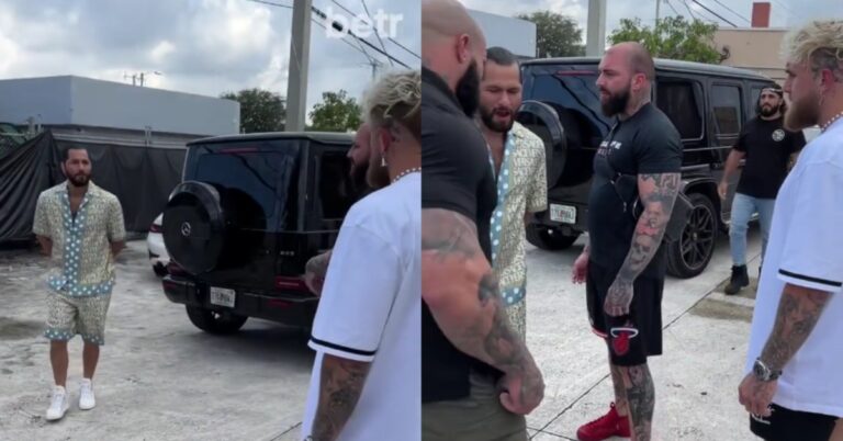 Video – Jorge Masvidal and ‘punk b*tch’ Jake Paul engage in a heated confrontation