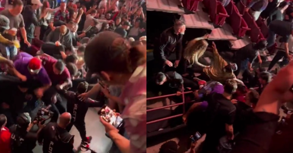 Video - Scary situation unfolds as guardrail collapses during Mike Malott's UFC 289 walkout 1 Mike Malott