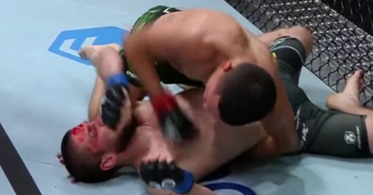 Carlos Hernandez unloads multiple uncontested elbows in vicious last-second finish – UFC Vegas 75 Highlights