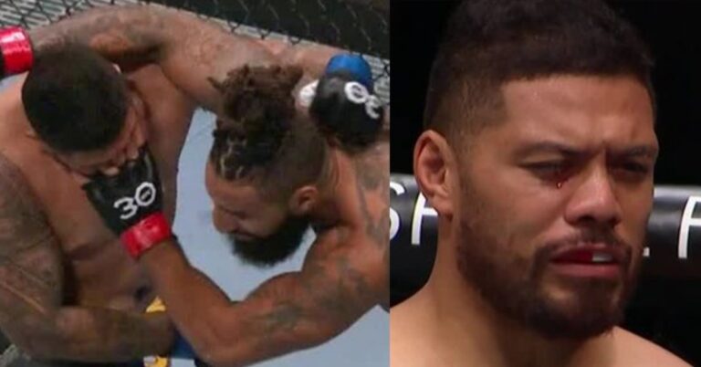 MMA fans react to the brutal eye poke Justin Tafa suffered at UFC Jacksonville