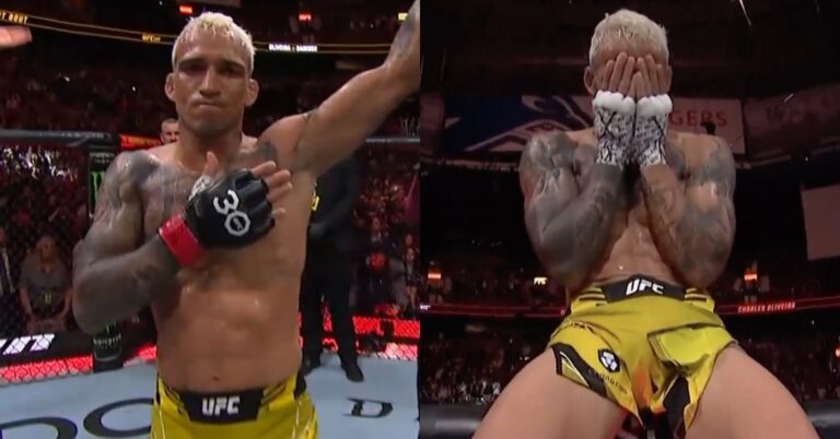 Charles Oliveira scores first round TKO win over Beneil Dariush in thrilling co main event – UFC 289 Highlights