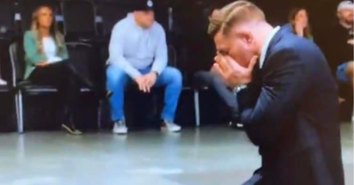 Conor McGregor distraught falls to knees Lee Hammond loss on TUF 31 leaked UFC
