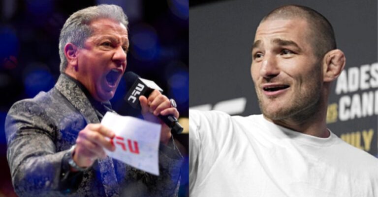 Octagon announcer Bruce Buffer sends ominous warning to controversial UFC contender Sean Strickland
