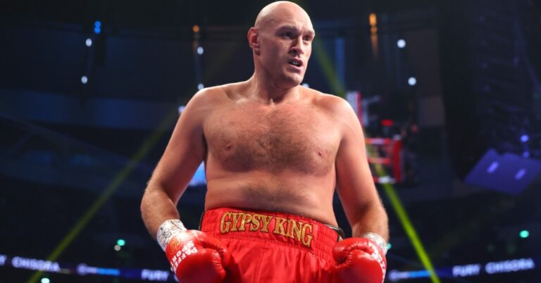 Tyson Fury bellows warning to Francis Ngannou: ‘You’re getting it you big stiff dosser, you’re getting knocked out’