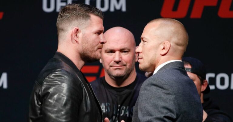 Georges St-Pierre asks Michael Bisping to grapple at Fight Pass event in December: ‘I’ll go dance on the mats’