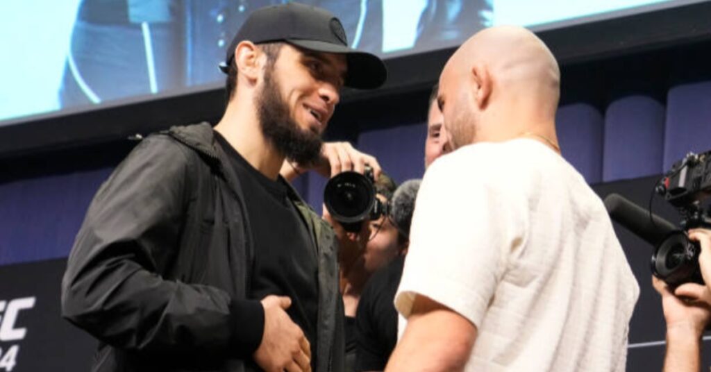 Alexander Volkanovski picks Islam Makhachev to submit Dustin Poirier at UFC 302