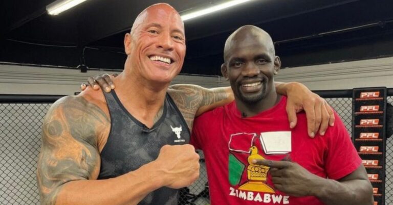 Video – Themba Gorimbo gets a surprise visit from The Rock in heartwarming moment