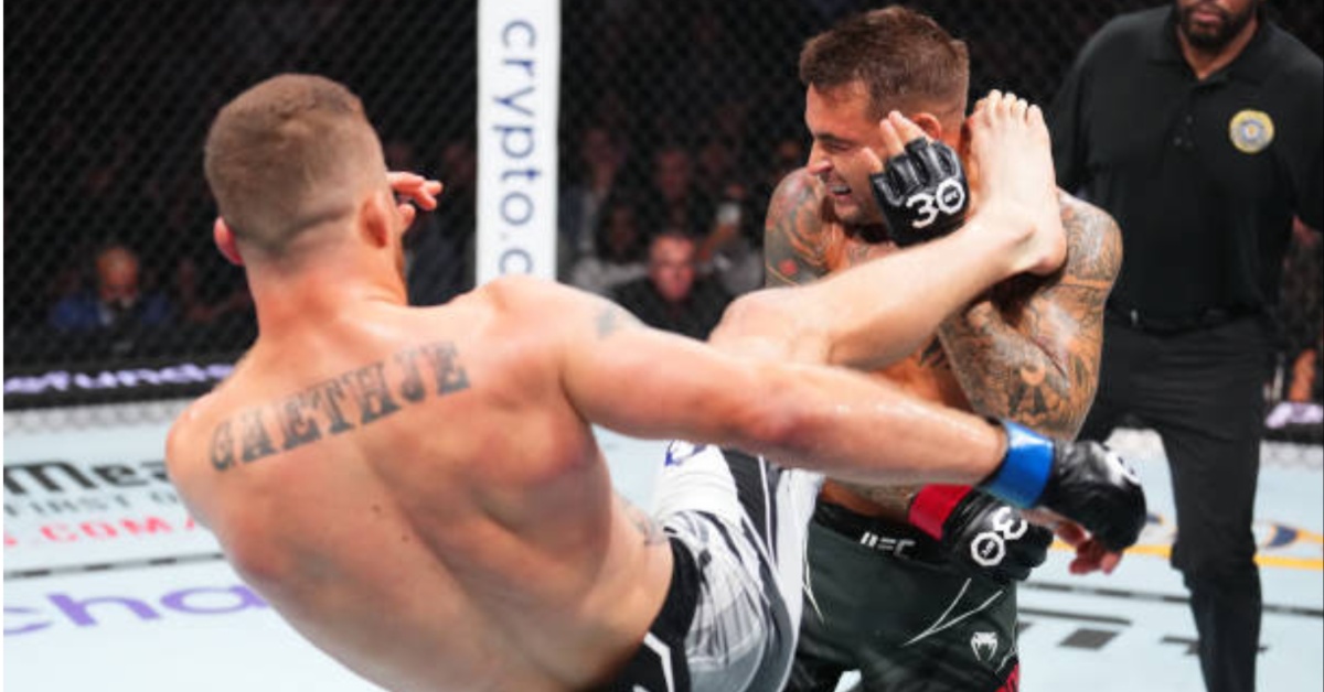 Justin Gaethje wins BMF title with stunning high kick KO win over Dustin Poirier UFC 291 Highlights