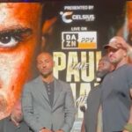 Nate Diaz calls Jake Paul a "f*cking f*ggot" in rant at press conference offers to fight media member boxing UFC