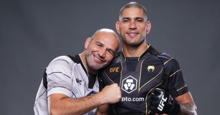 Video – Glover Teixeira gets a rare smile out of Alex Pereira with makeup prank