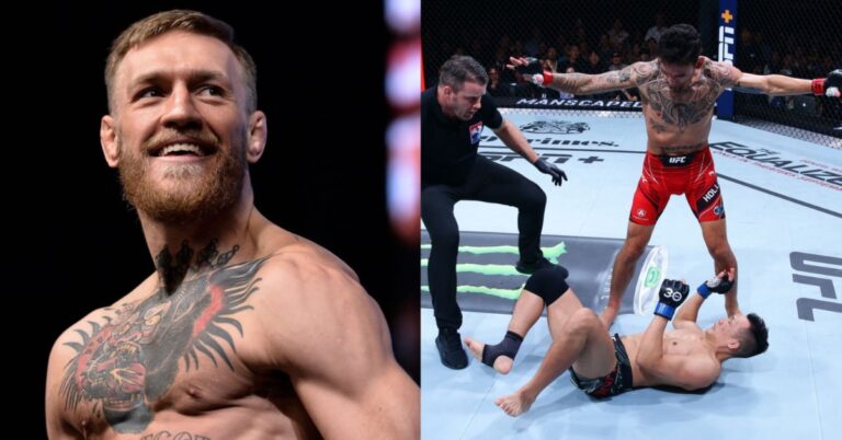 Conor McGregor heaps praise on Max Holloway after UFC Singapore win: ‘What a shot, tremendous stuff’