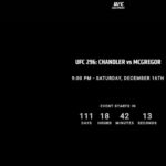 UFC Fight Pass leak confirms UFC 296 Conor McGregor vs. Michael Chandler fight
