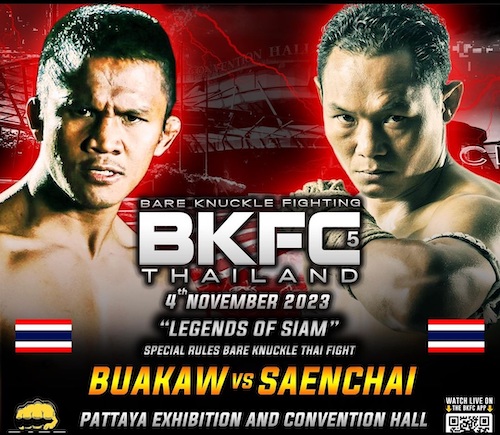 Buakaw vs Saenchai - Muay Thai legends collide at BKFC Asia 5 on November 4 2 Buakaw vs Saenchai
