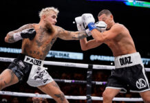 Nate Diaz opens as massive favorite to beat Jake Paul in MMA rematch