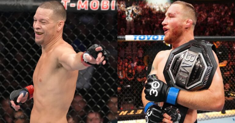 Nate Diaz blasts Justin Gaethje for turning down fight with Conor McGregor: ‘It shows how much of a nerd he is’