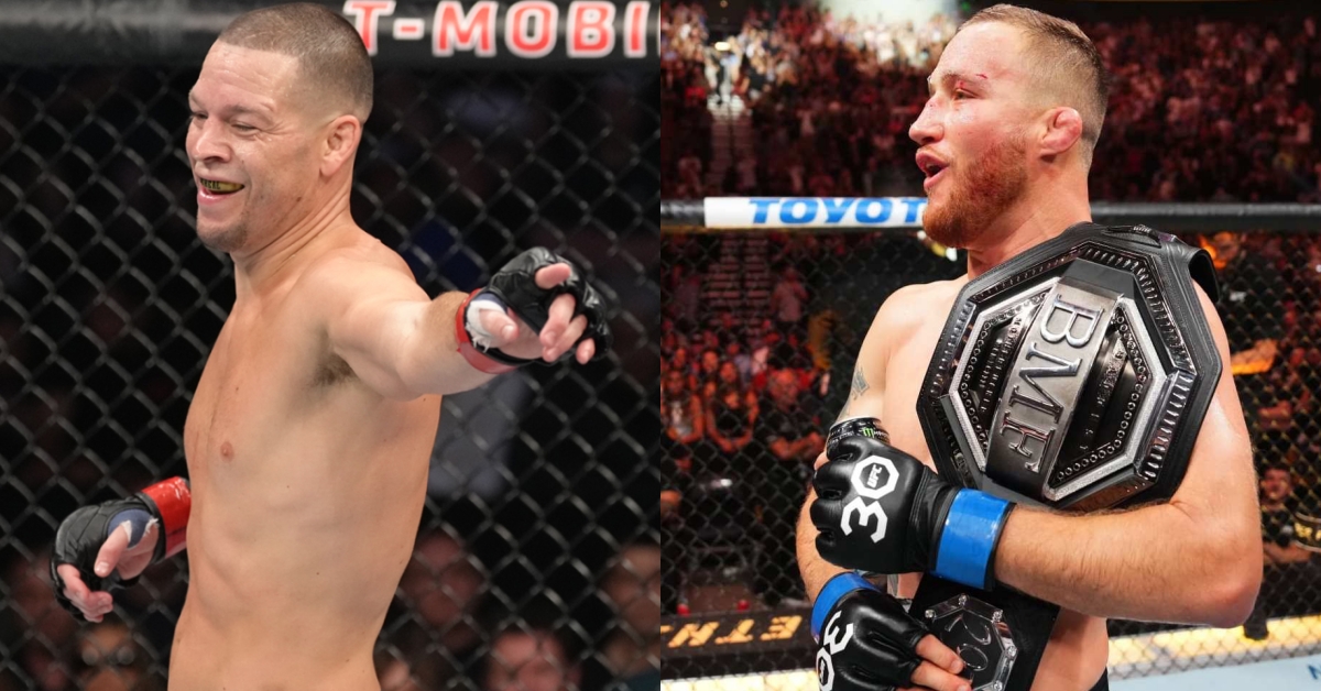 Nate Diaz labels Justin Gaethje a nerd for turning down BMF title fight with Conor McGregor