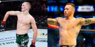 Ian Machado Garry walk into MIami and slap mouth off Colby Covington UFC