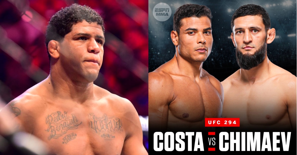 Gilbert Burns wants to see a double knockout between Khamzat Chimaev and Paulo Costa at UFC 294 1 Gilbert Burns