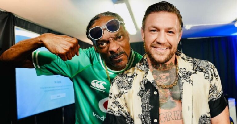 Video – UFC star Conor McGregor shadowboxes in front of rap icon Snoop Dogg during Dublin meet up