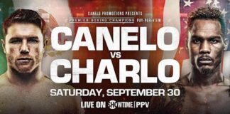 Canelo Alvarez Jermell Charlo betting odds start time ppv price channel information full fight card