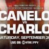 Canelo Alvarez Jermell Charlo betting odds start time ppv price channel information full fight card