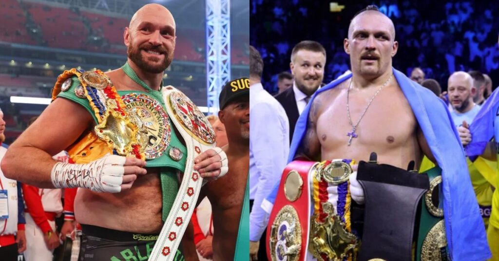 Tyson Fury and Oleksandr Usyk sign contracts for December title fight in Saudi Arabia