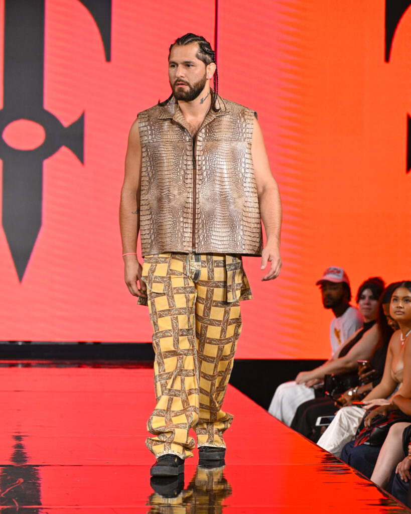 Photos - Ex-UFC star Jorge Masvidal makes modelling debut during New York Fashion Week catwalk 2 jorge gamebred masvidal walks runway 844776000