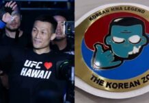 The Korean Zombie gifted custom UFC WEC championship belt retirement MMA