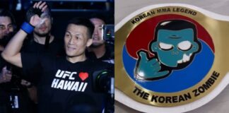The Korean Zombie gifted custom UFC WEC championship belt retirement MMA