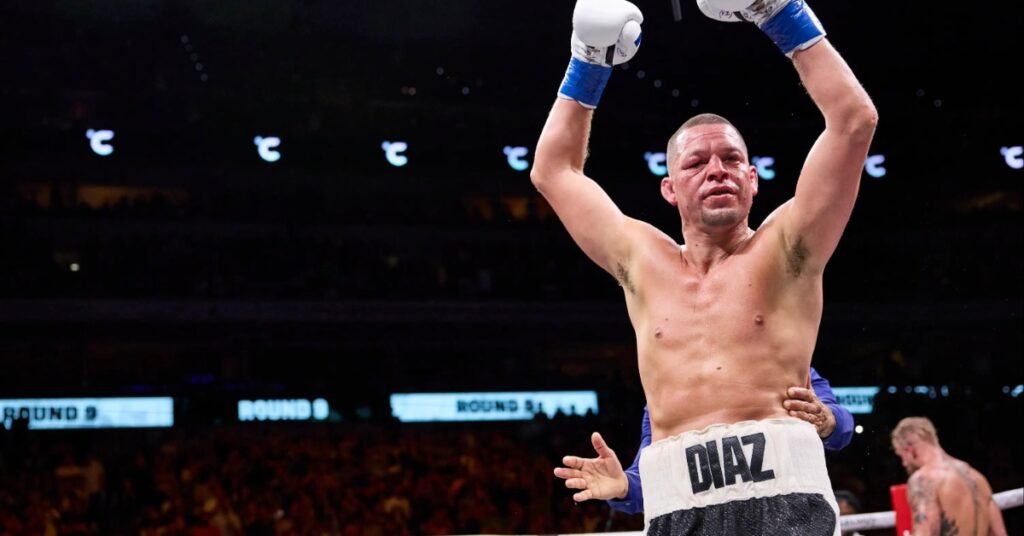 Jorge Masvidal issues chilling threat to Nate Diaz ahead of June boxing fight: 'He's a dead man walking' 4 Nate Diaz shares poster of December 15. boxing rematch with Jake Paul UFC
