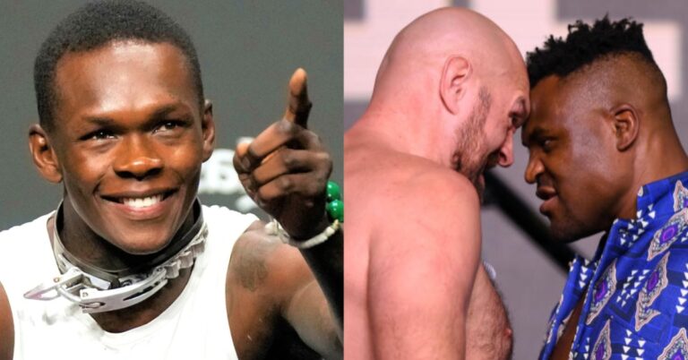 Israel Adesanya Slaps $20,000 wager on Francis Ngannou to beat Tyson Fury in Boxing Fight
