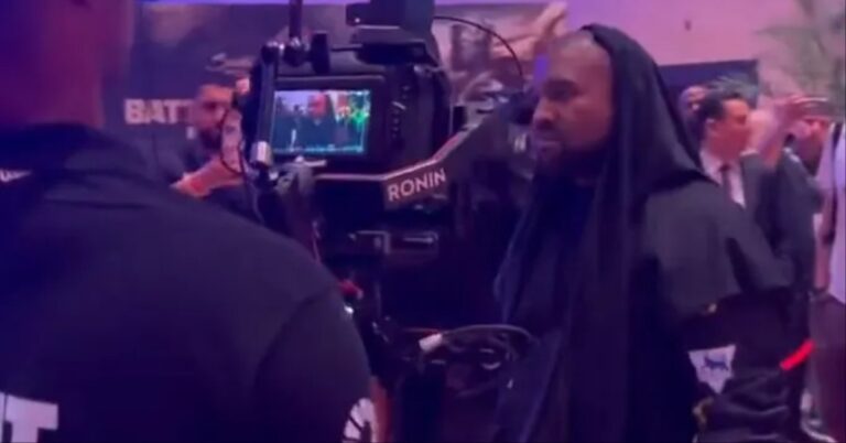 Video – Kayne West ringside for Tyson Fury – Francis Ngannou fight, countless other Celebrities in attendance